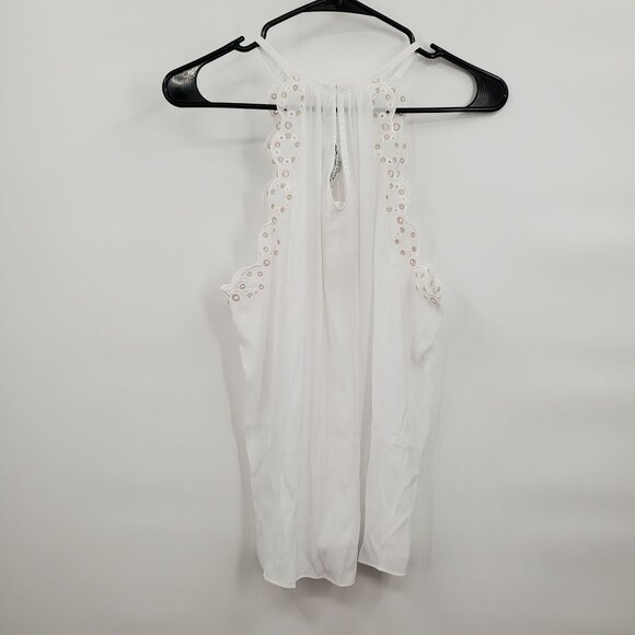 Ramy Brook Calla Top Women Size Large NWT Scallop Hem Sleeveless Halter - Picture 6 of 12